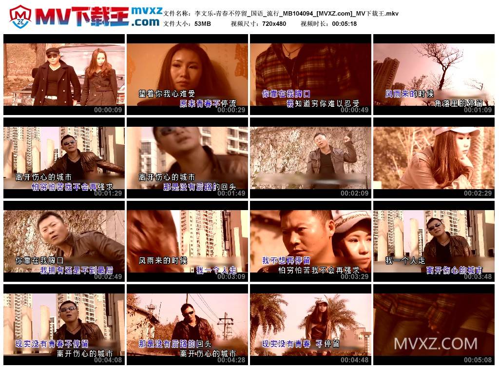 李文乐-青春不停留_国语_流行_MB104094